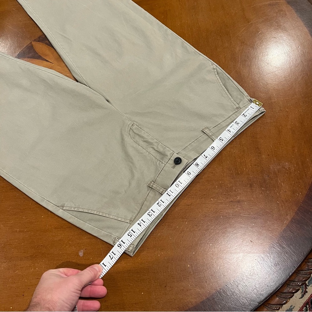 ATM Anthony Thomas Melillo Enzyme Washed Cropped Boyfriend Pant Tan Size 6 - Picture 12 of 16